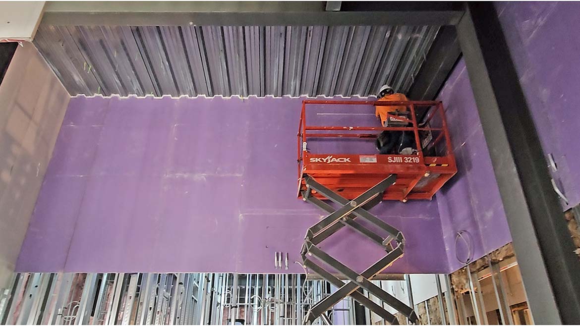 Courthouse interior during renovations