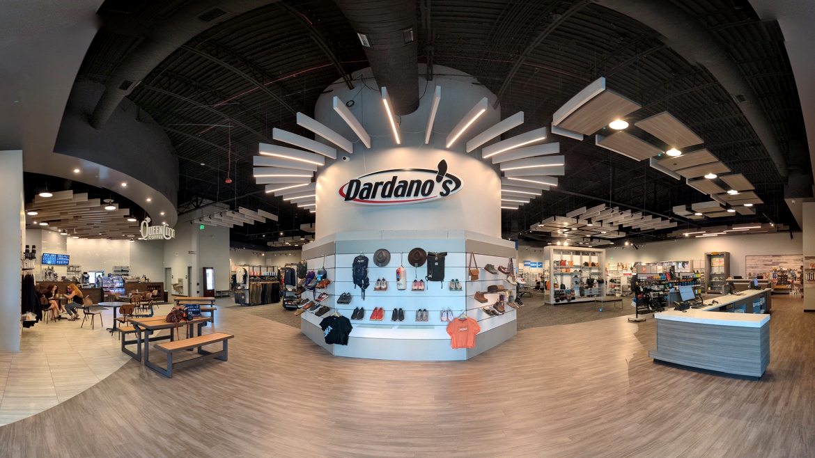 Entrance to Dardano's Shoe Store in Broomfield, Colorado