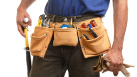 Contractor with Tool Belt