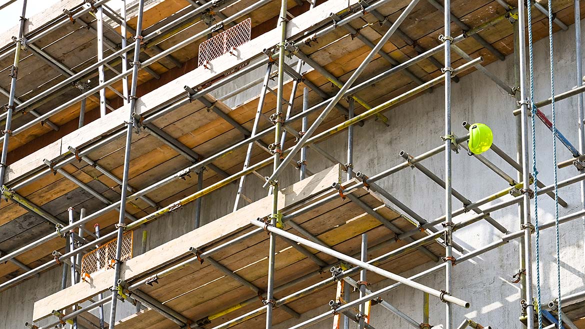 Scaffolding on Building