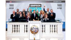 Simpson Strong-Tie Ringing New York Stock Exchange Closing Bell