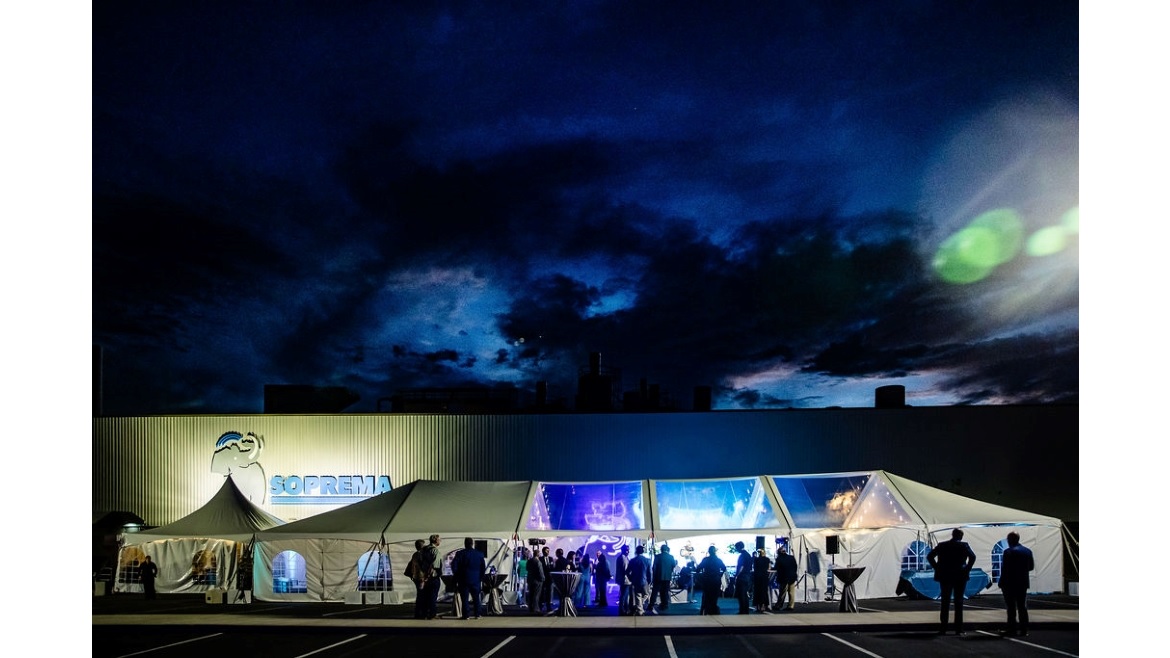 Tent at New SOPREMA Headquarters Opening Ceremony