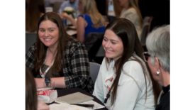 Women Smiling at National Women in Roofing Las Vegas Conference