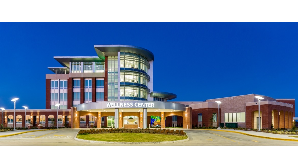 Front of Thibodaux Regional Wellness Center from Center