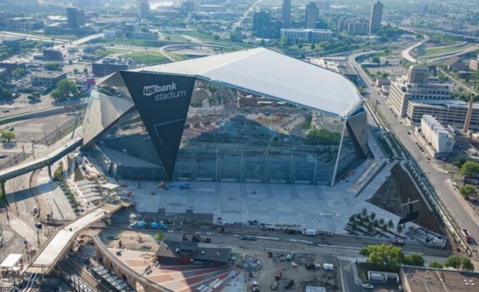 US Bank Stadium. My friend and I finished this 3,390 piece faux