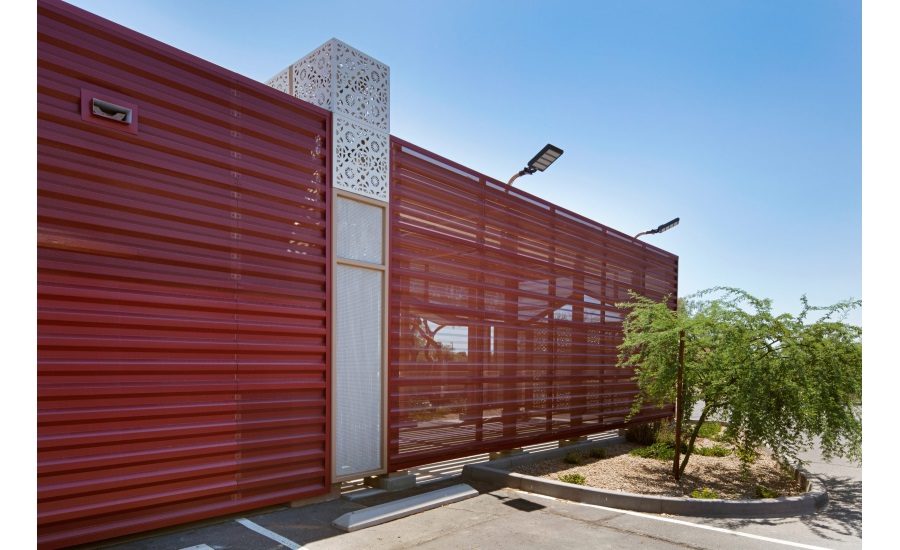 Perforated Metal Creates Artful Gathering Space for Crematory Services ...